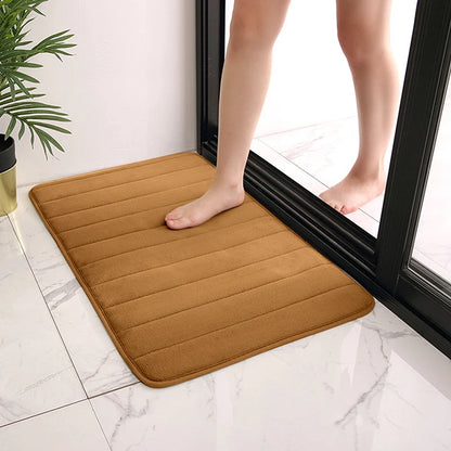 Protizdrsna kopalniška preproga 60x40 cm – hitro vpijanje vode, mehka in udobna