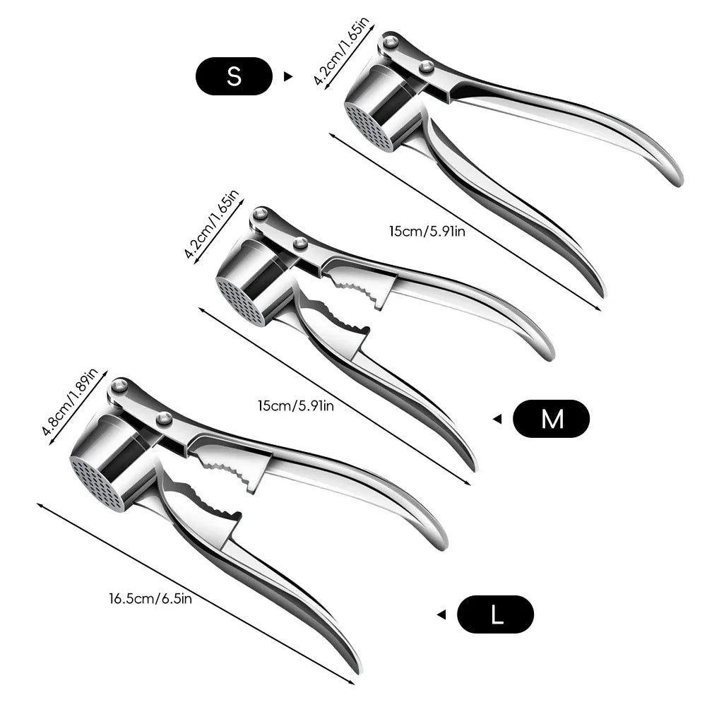 Večnamenski stiskalnik za česen in orehe – ročni mlinček in stiskalnik, kuhinjski pripomoček iz aluminijaste zlitine