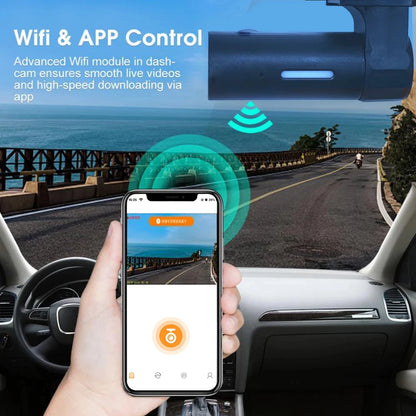 Pametna Skrita Avto Kamera z WiFi povezavo – 1080P diskretna Full HD snemanje, nočni vid in upravljanje prek mobilne aplikacije - široki 140° kot snemanja