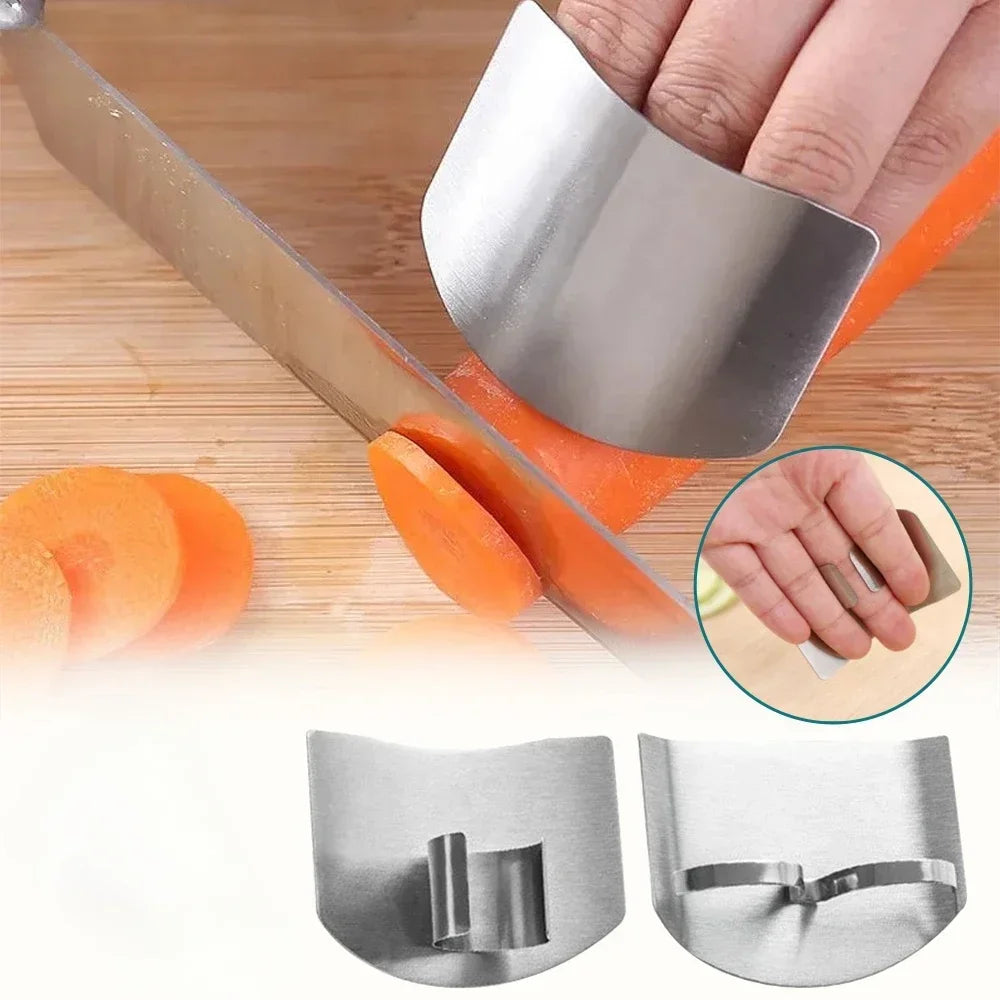 Rezalnik zelenjave z zaščito za roke – nerjavno jeklo, varnostni ščitnik za prste, kuhinjsko orodje proti urezninam