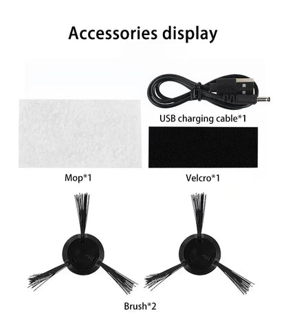 Beli pametni 3-v-1 robotski sesalnik – sesanje, pometanje in pomivanje z močjo 6000Pa