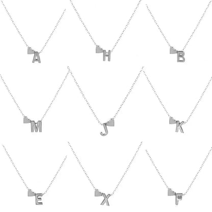 Zapestnica za pare – ogrlica z začetnicami, uniseks, lahka in nastavljiva, idealno darilo za partnerja ali partnerko