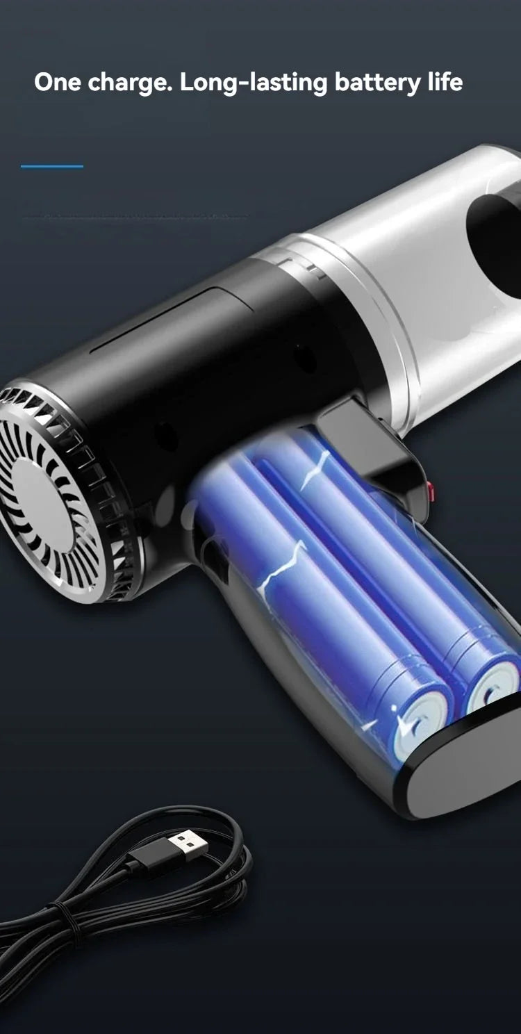 Prenosni brezžični sesalnik 12000Pa za avto in dom | Kompakten mini ročni sesalnik s HEPA filtrom