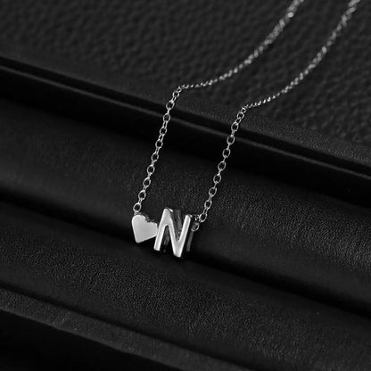 Zapestnica za pare – ogrlica z začetnicami, uniseks, lahka in nastavljiva, idealno darilo za partnerja ali partnerko