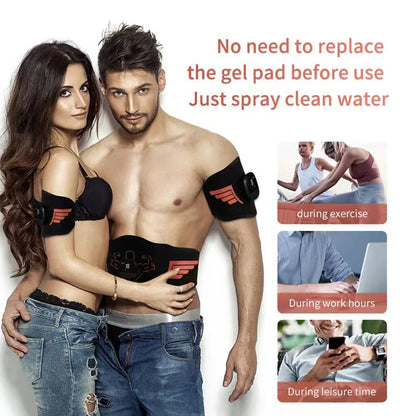 EMS stimulator mišic – trener trebuha, rok in nog za vadbo, izgubo teže in oblikovanje telesa doma