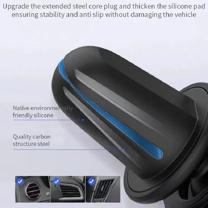 Gravity avto nosilec za telefon – stojalo za zračni prezračevalnik z nasmeškom, univerzalno za iPhone, Samsung, Xiaomi