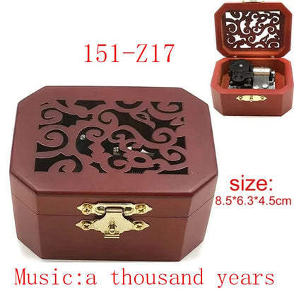 Ročno izdelana lesena glasbena škatlica “A Thousand Years” – omejena izdaja, popolno idealno darilo za ljubljeno osebo