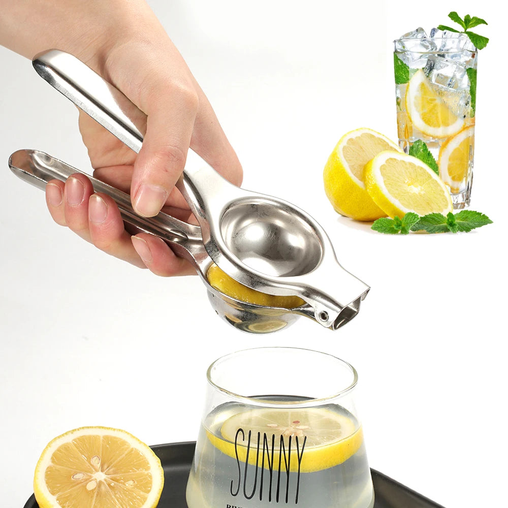 Profesionalni ročni stiskalnik za limone iz nerjavečega jekla – kuhinjski citrusni preša za limone, limete in pomaranče