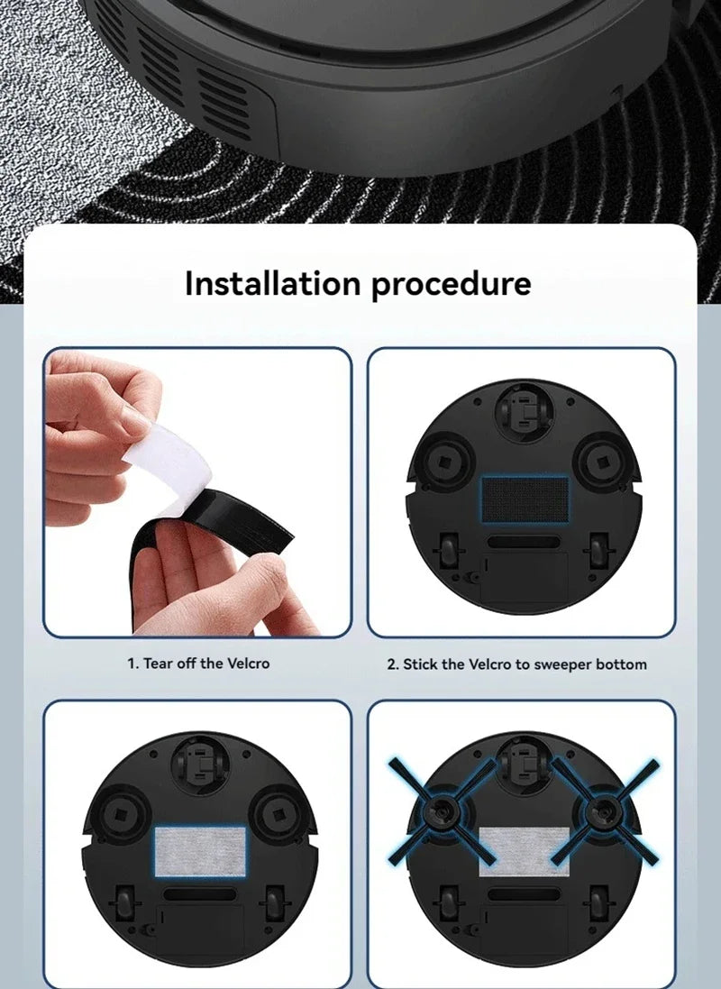 Pametni 3-v-1 robotski sesalnik in čistilec – sesanje, pometanje in mokro čiščenje z močjo 4000 Pa