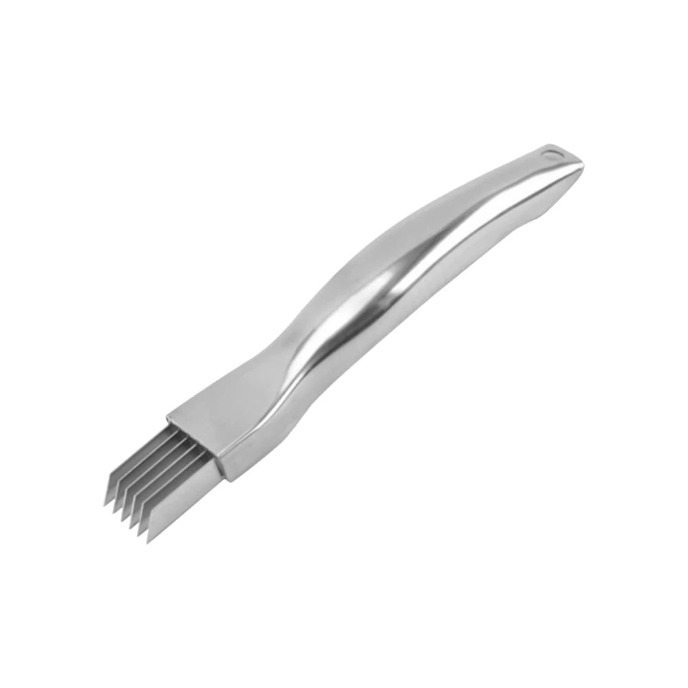 Nerjavno jekleno rezilo za mlado čebulo – večnamenski kuhinjski pripomoček za rezanje in sekljanje zelenjave