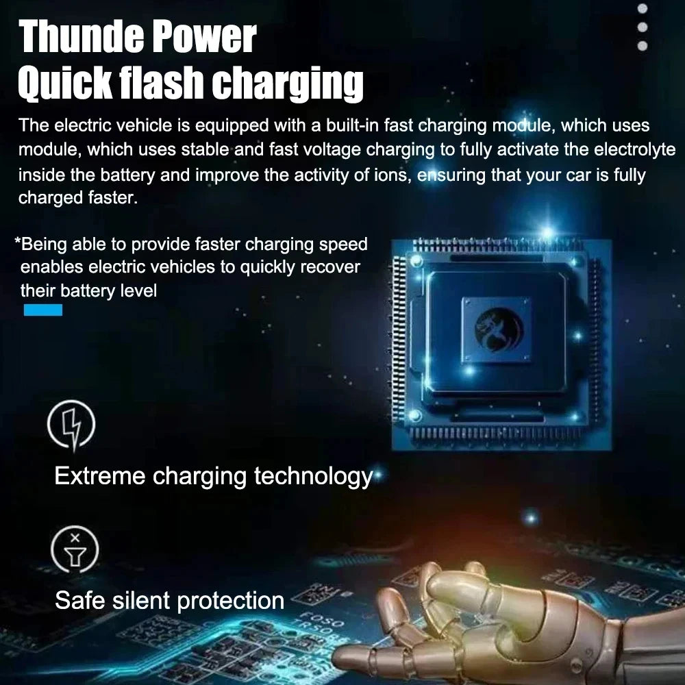 Avtomobilski polnilec 12V 2A  – pulzni polnilec za baterije z LED zaslonom, primeren za avto, motor in tovornjak