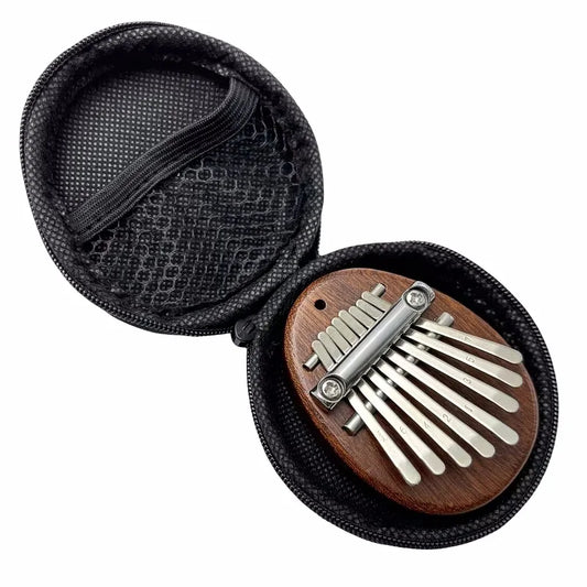 Romantični dar – Prenosna 8-tipkasta Kalimba z učbenikom in škatlo, Akrilna prstna piščal, Popolno glasbeno doživetje za začetnike in skupne trenutke