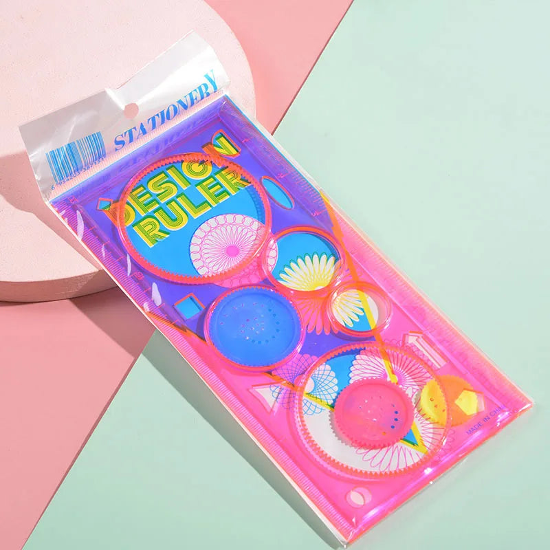 Kreativni spirograf – set geometrijskih šablon za risanje, ustvarjalna in izobraževalna igrača za otroke