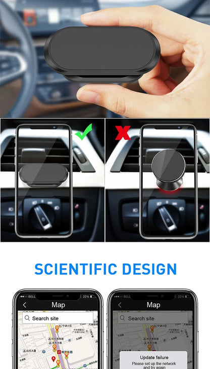 360° magnetni avto nosilec za telefon – univerzalno stojalo za iPhone, Samsung, Xiaomi, Huawei in druge