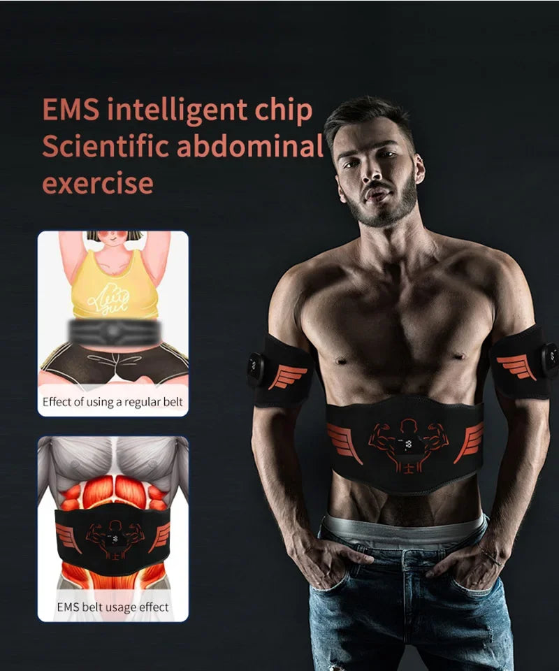 EMS stimulator mišic – trener trebuha, rok in nog za vadbo, izgubo teže in oblikovanje telesa doma
