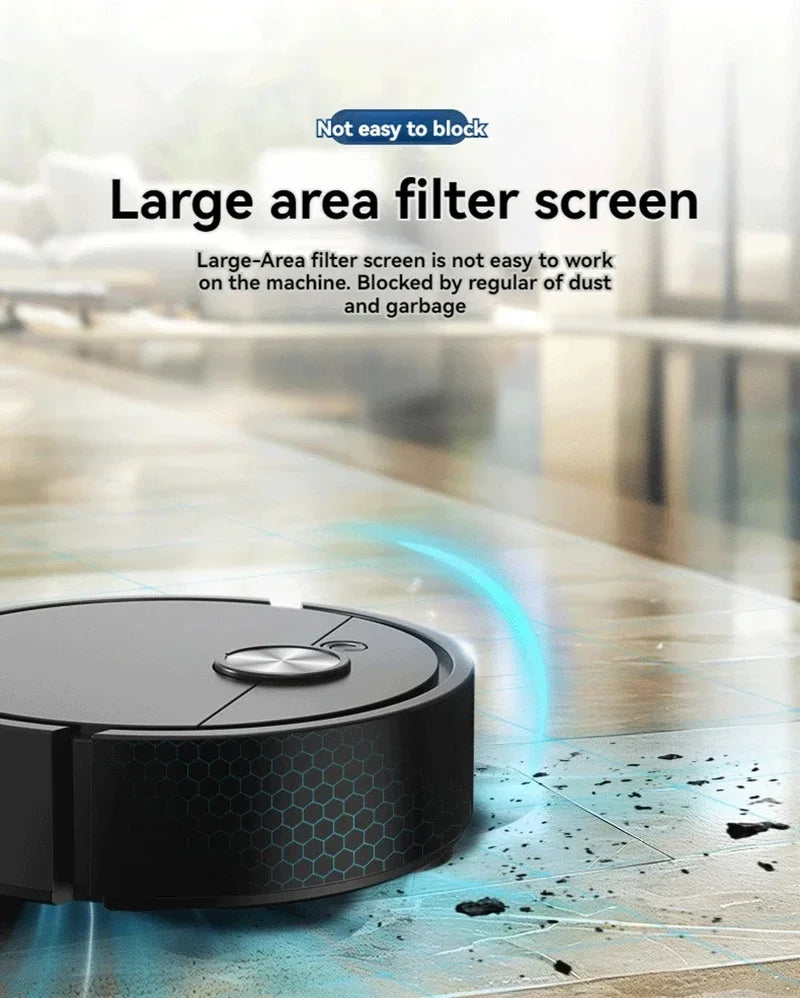 Pametni 3-v-1 robotski sesalnik in čistilec – sesanje, pometanje in mokro čiščenje z močjo 4000 Pa