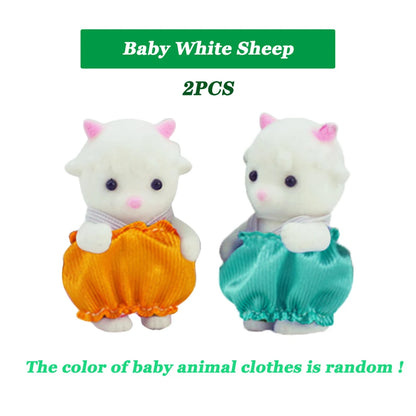 Zajček lutka 1/12 – mikro lutkovna hiška, jelenček, ovčka, slon, veverica – kuhinjski set, mini pohištvo