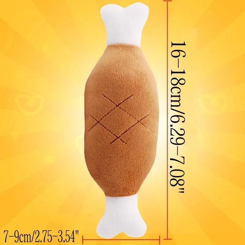 Plišasta Igračka za Male Pse – Kosti za Žvečenje z Zvokom, Primerna za Mladiče in Majhne Pse