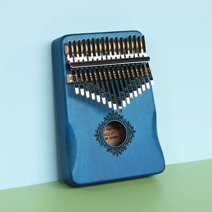 Ročno izdelana 17-tipkasta Kalimba – prstni klavir iz mahagonija, unikatna in omejena izdaja, popolno glasbeno darilo