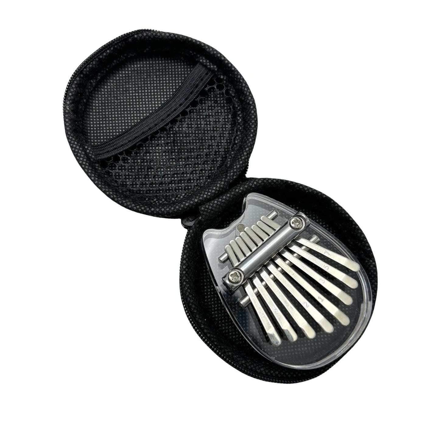 Romantični dar – Prenosna 8-tipkasta Kalimba z učbenikom in škatlo, Akrilna prstna piščal, Popolno glasbeno doživetje za začetnike in skupne trenutke