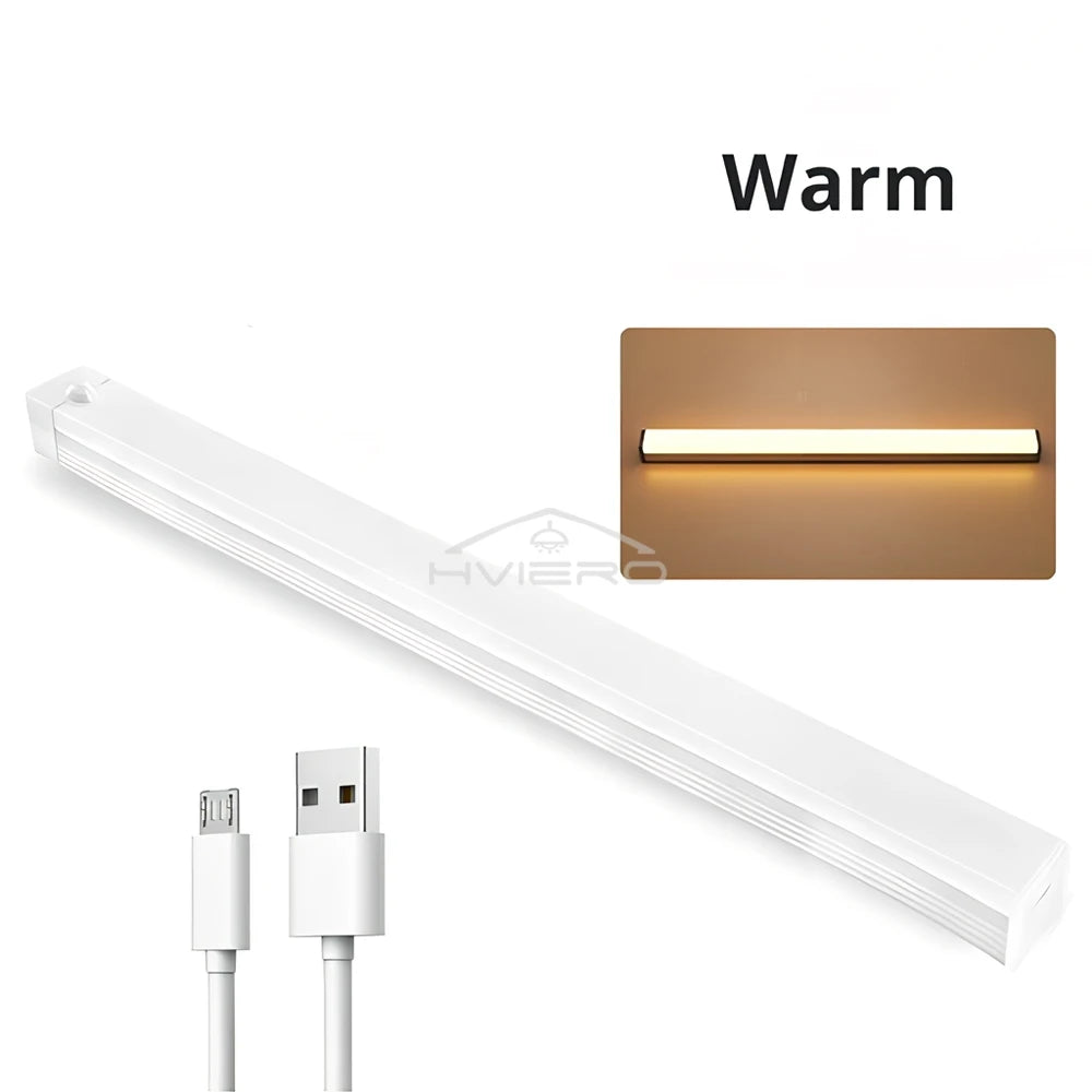 Polnilna LED svetilka z gibanjem – nočna svetloba z indukcijo, prenosna, brezžična, magnetna za omare, kuhinjo, posteljo ali sobo