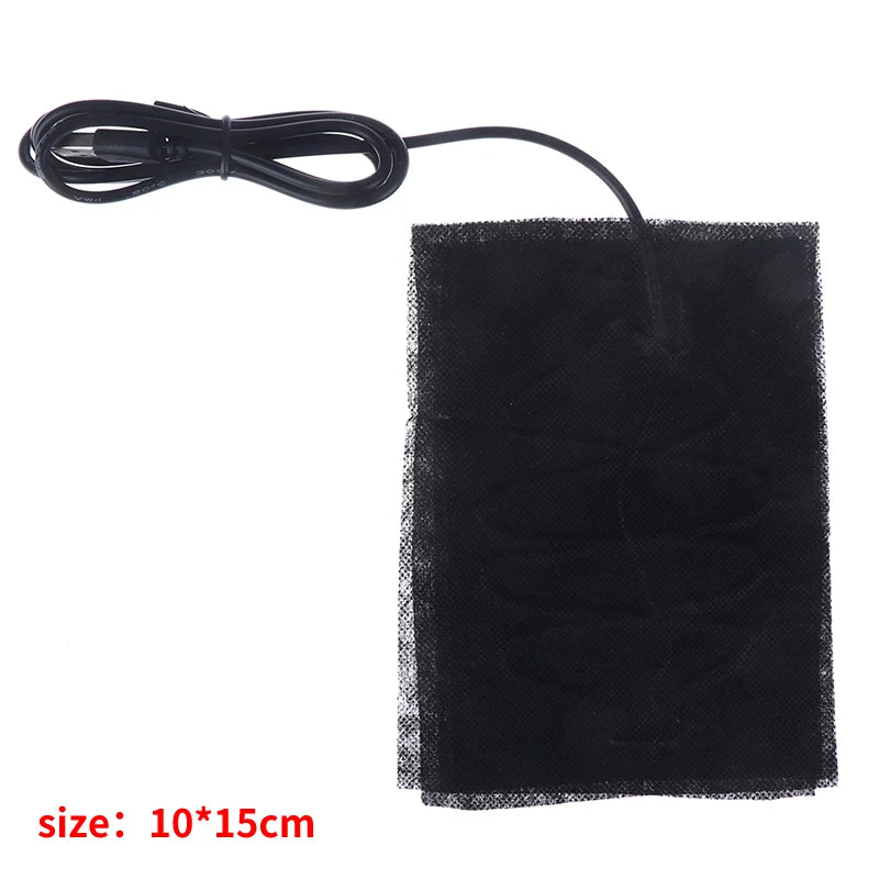 USB ogrevalni pad – 5V ogrevan karbon vlakneni vložek za jakne, mehke blazine in zimske obleke, za toploto in lajšanje bolečin v trebuhu