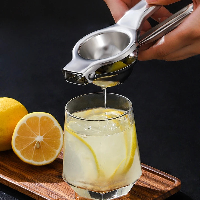 Profesionalni ročni stiskalnik za limone iz nerjavečega jekla – kuhinjski citrusni preša za limone, limete in pomaranče