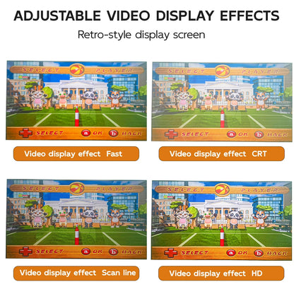 Retro 4K Igralna Konzola z 2 brezžičnima kontrolerjema – 64GB, 15.000+ iger | Popolno darilo