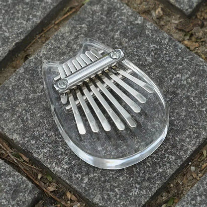 Romantični dar – 8-tipkasta Kalimba v 10 različnih stilih, prenosni prstni klavir za začetnike, Glasbeni obesek in popolno darilo