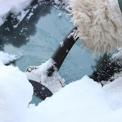 Večnamenska avtomobilska lopatka za sneg in led – nerjaveče jeklo, gumiran ročaj, zimskega čiščenja vetrobranskega stekla in karoserije